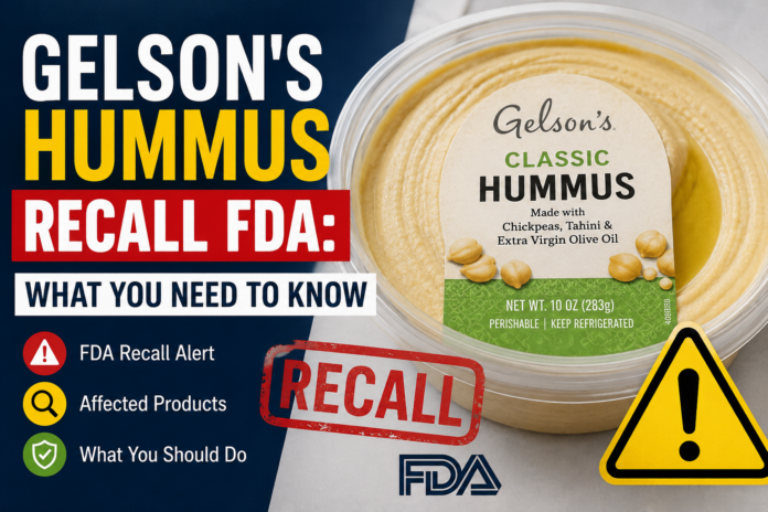 gelson's hummus recall fda